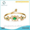 New design style elegant jewelry gold plated crystal bracelet for wedding